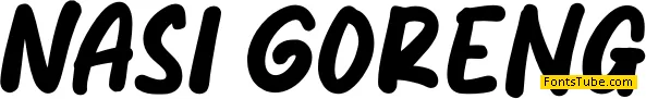 Nasi Goreng Font