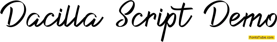 Dacilla Script Demo Font