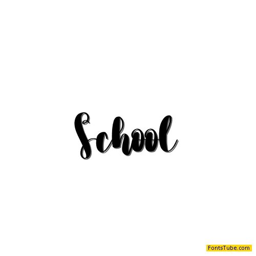 School Font