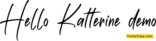 Hello Katterine Font