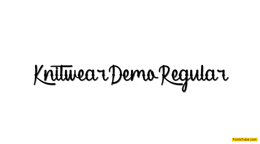 Knitwear Demo Font