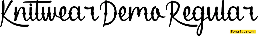 Knitwear Demo Font