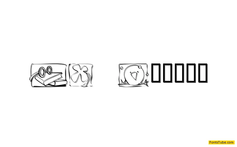 KR Scraps Font
