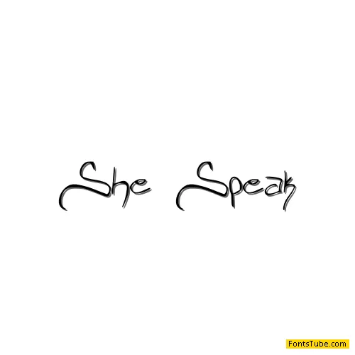She_Speak Font