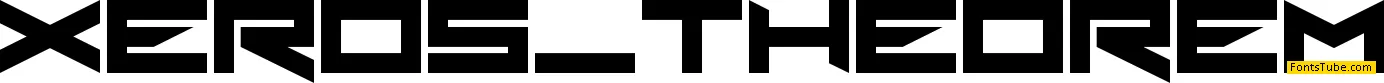 Xero's Theorem Font