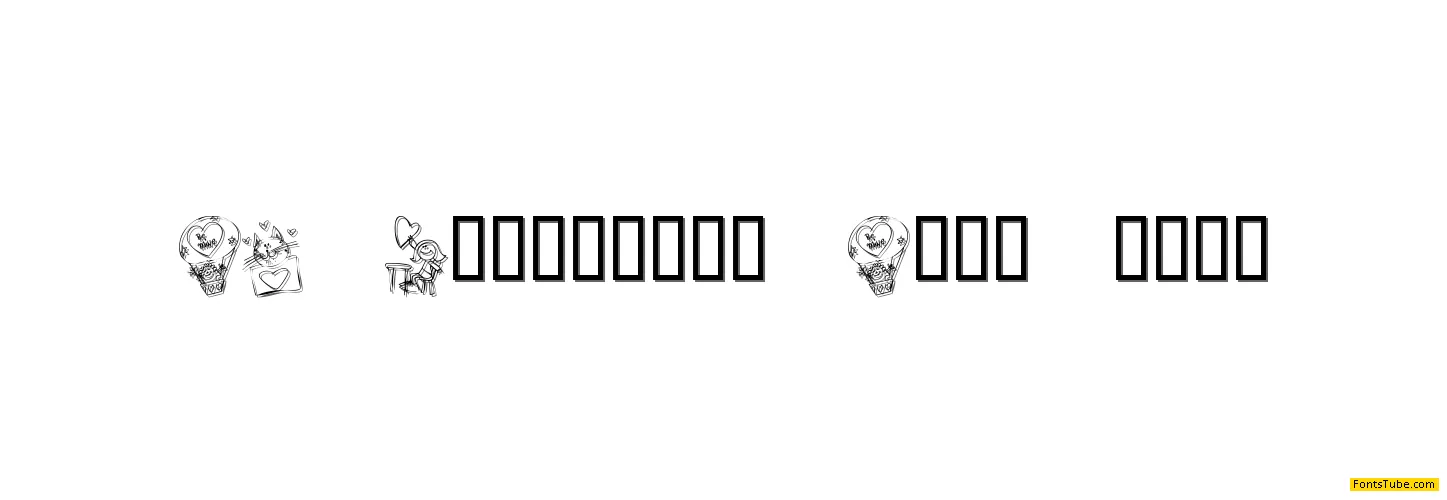 KR Valentine Kids 2006 Font