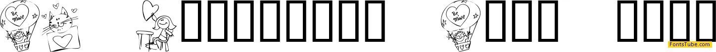 KR Valentine Kids 2006 Font