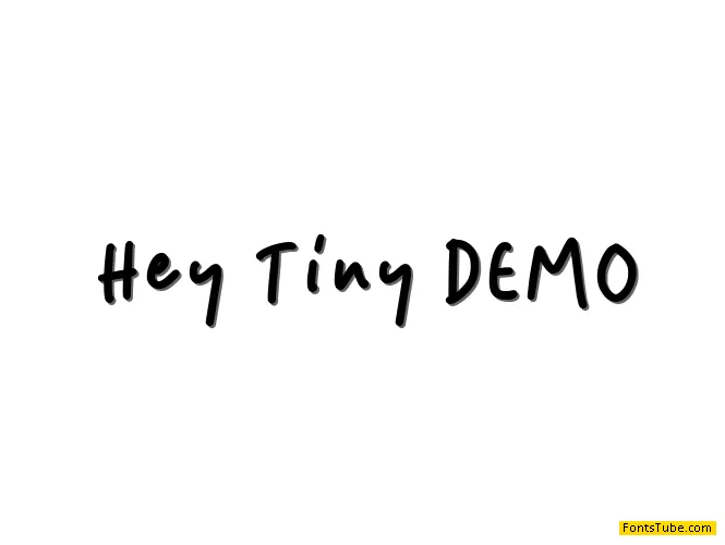 Hey Tiny DEMO Font Family