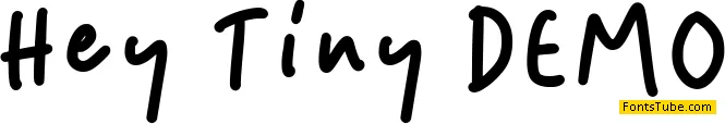 Hey Tiny DEMO Font Family