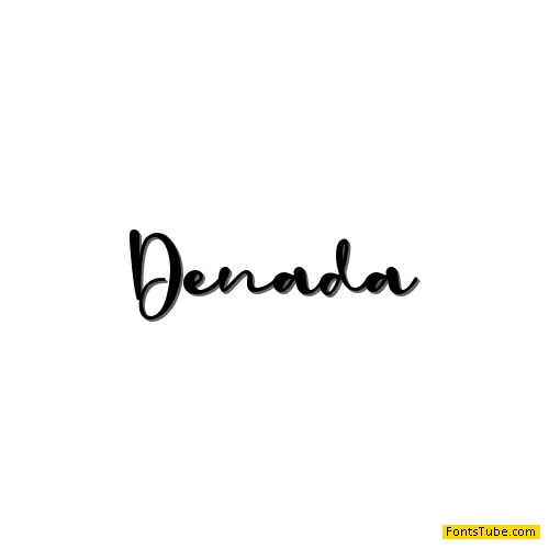 Denada - Personal Use Font