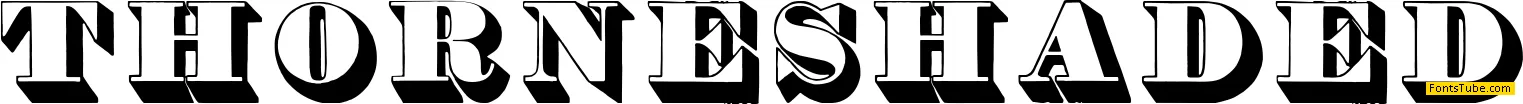 Thorne Shaded Font
