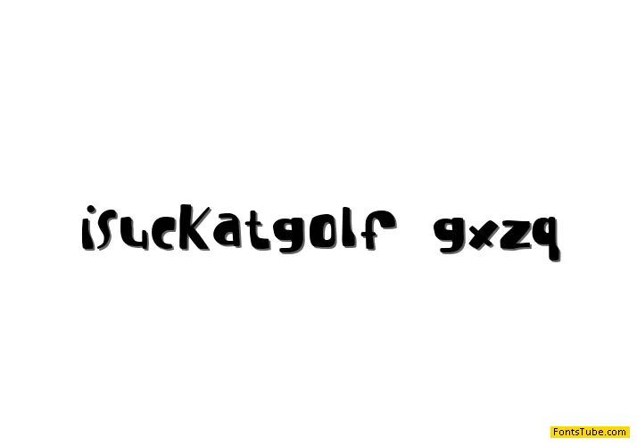 I suck at golf