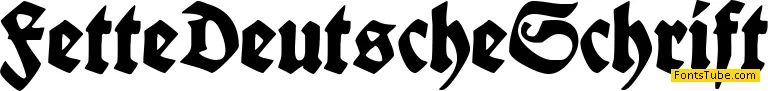 Fette deutsche Schrift Font