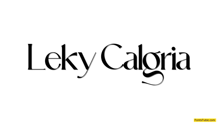 Leky Calgria Font
