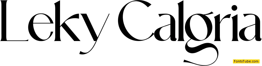 Leky Calgria Font