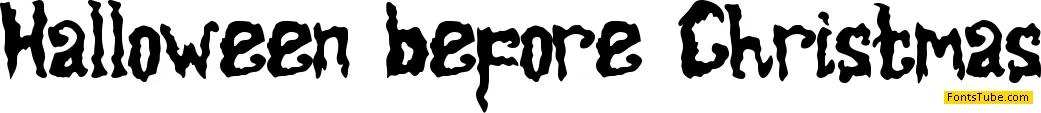 Halloween Before Christmas Font
