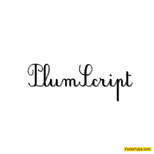 Plum Script Font