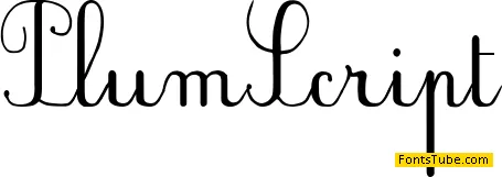 Plum Script Font