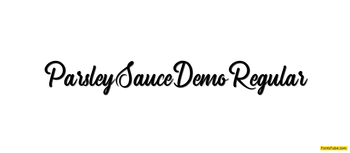 Parsley Sauce Demo Font