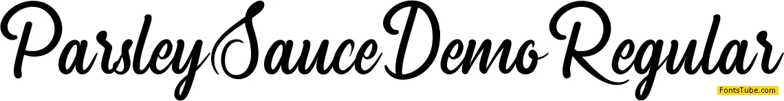 Parsley Sauce Demo Font