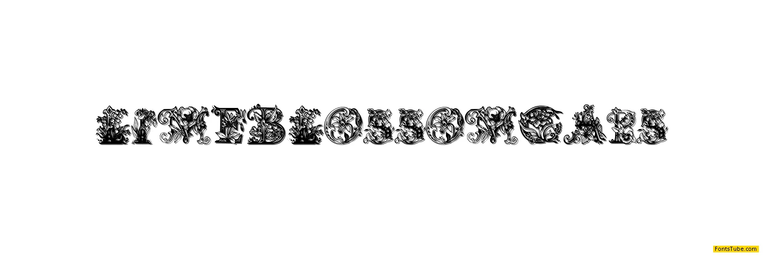 Lime Blossom Caps Font