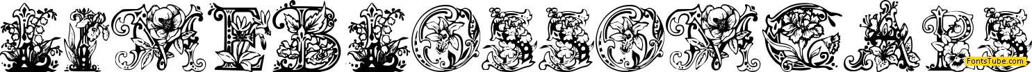 Lime Blossom Caps Font