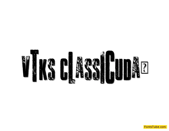 Vtks Classicuda 3 Font