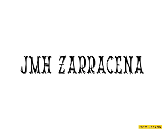 JMH Zarracena Font Family