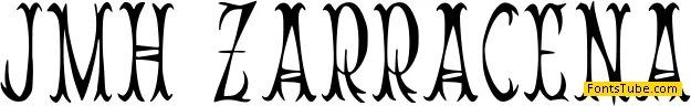 JMH Zarracena Font Family
