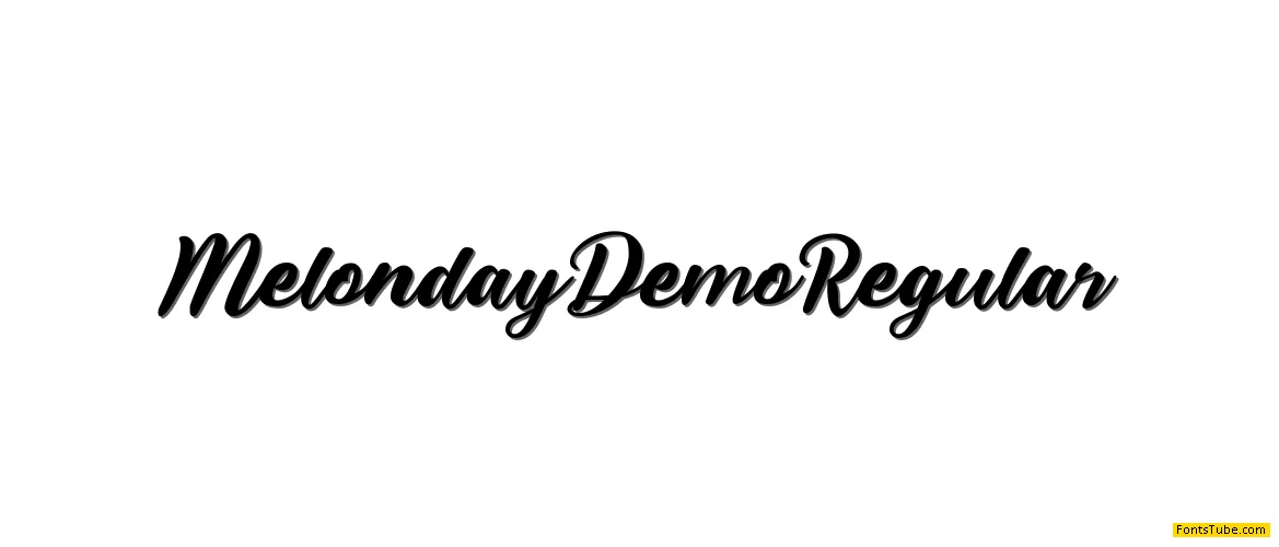 Melonday Demo Font