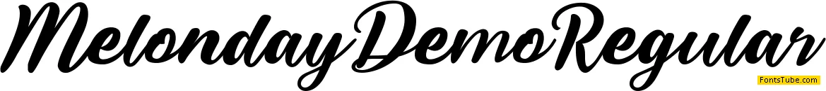 Melonday Demo Font