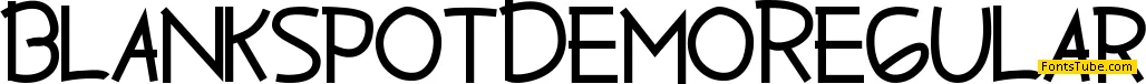 Blankspot Demo Font