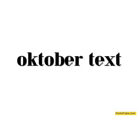 Oktober Font Family