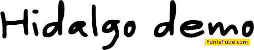 Hidalgo demo Font