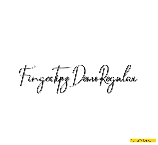 Fingertipz Demo Font