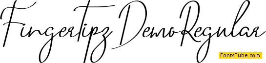 Fingertipz Demo Font