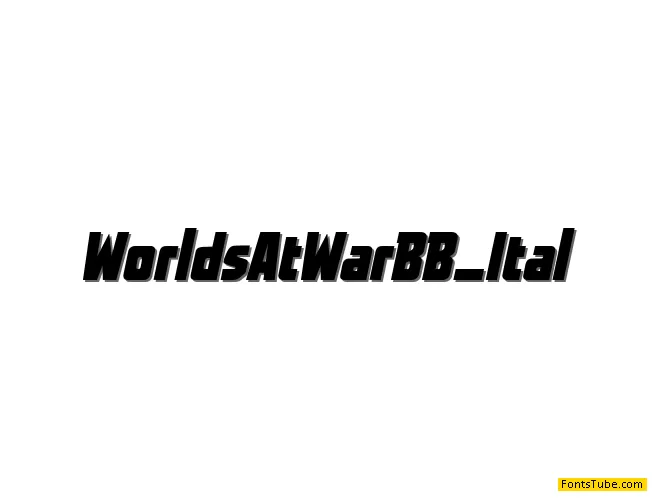 Worlds At War BB Font Family
