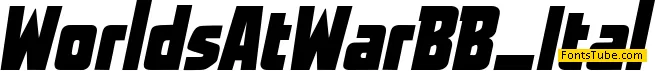 Worlds At War BB Font Family