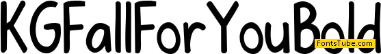 KG Fall For You Font Family
