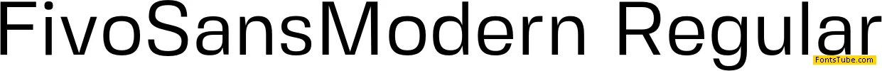 Fivo Sans Modern Font Family