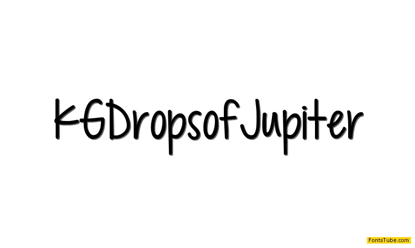 KG Drops of Jupiter Font