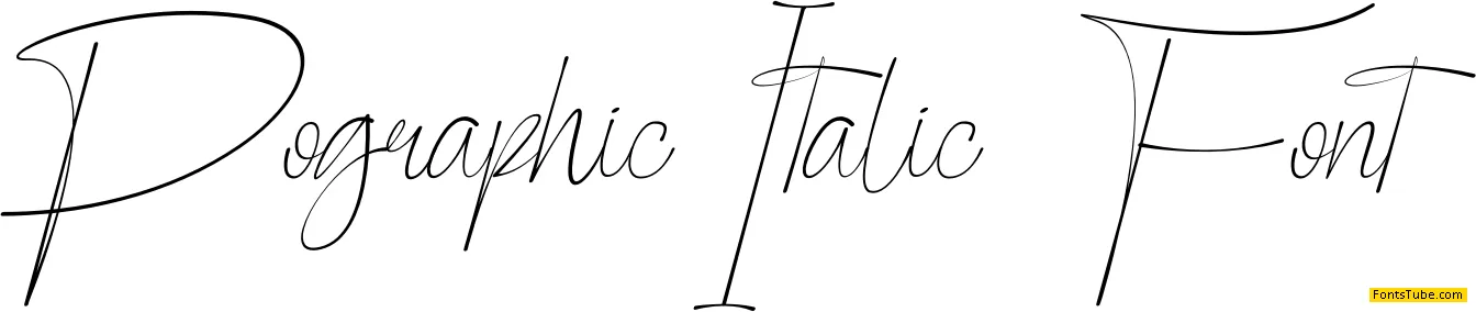Pographic Font
