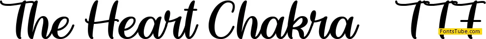 The Heart Chakra Font