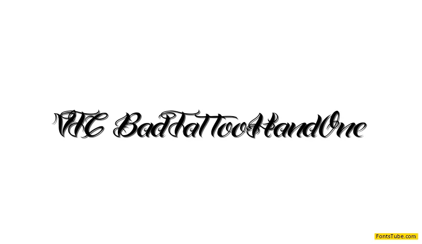 VTC Bad Tattoo Hand One Font