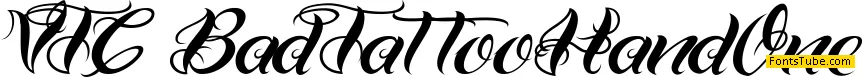 VTC Bad Tattoo Hand One Font