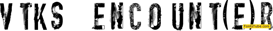 vtks encount(e)r Font