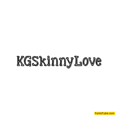 KG Skinny Love Font