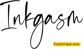 Inkgasm - Personal Use Font