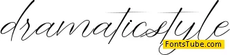 dramatic style - Personal Use Font