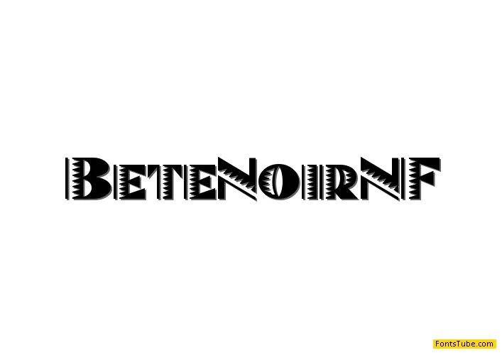 Bete Noir NF Font